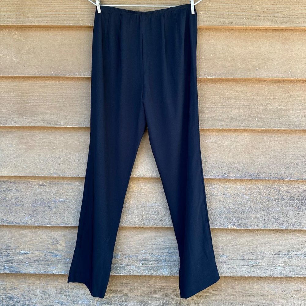 Eileen Fisher Petite Black Stretchy Trouser Size S - Picture 7 of 9